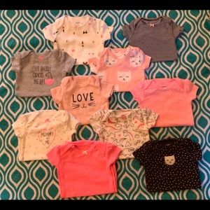 Set of 10 Carters Onesies (Size 3month)